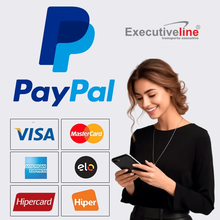 Pagamento de seu aluguel de veículo executivo facilitado, via paypal