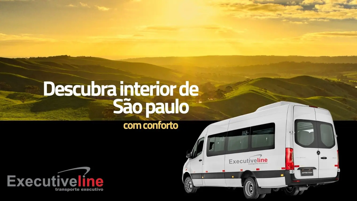 Uma van da Executive Line para locação